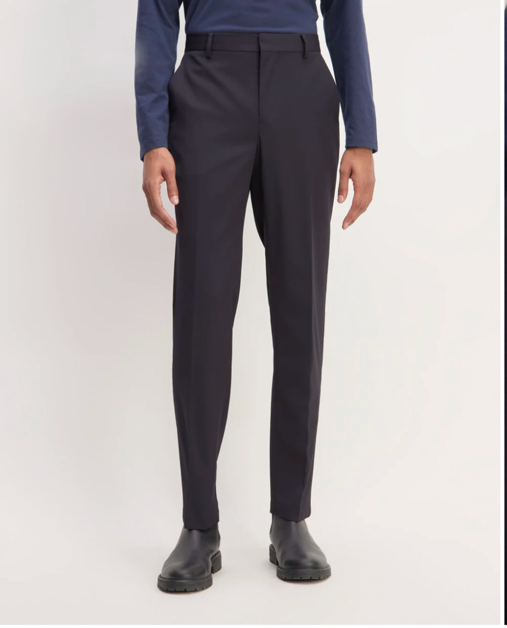 EVERLANE Men's Italian Wool Dress Pants 29x30 Navy Blue Flat Front NWT